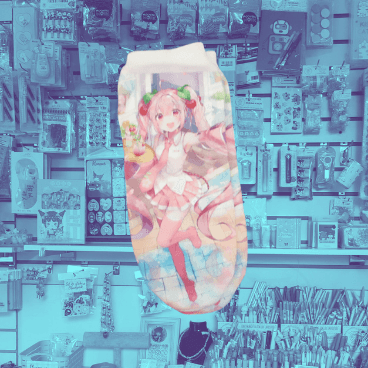 Calcetas Miku Rosada 2