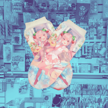 Calcetas Miku Rosada