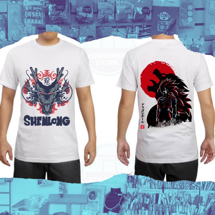 Polera Dragon Ball Shenlong y Saiyajin