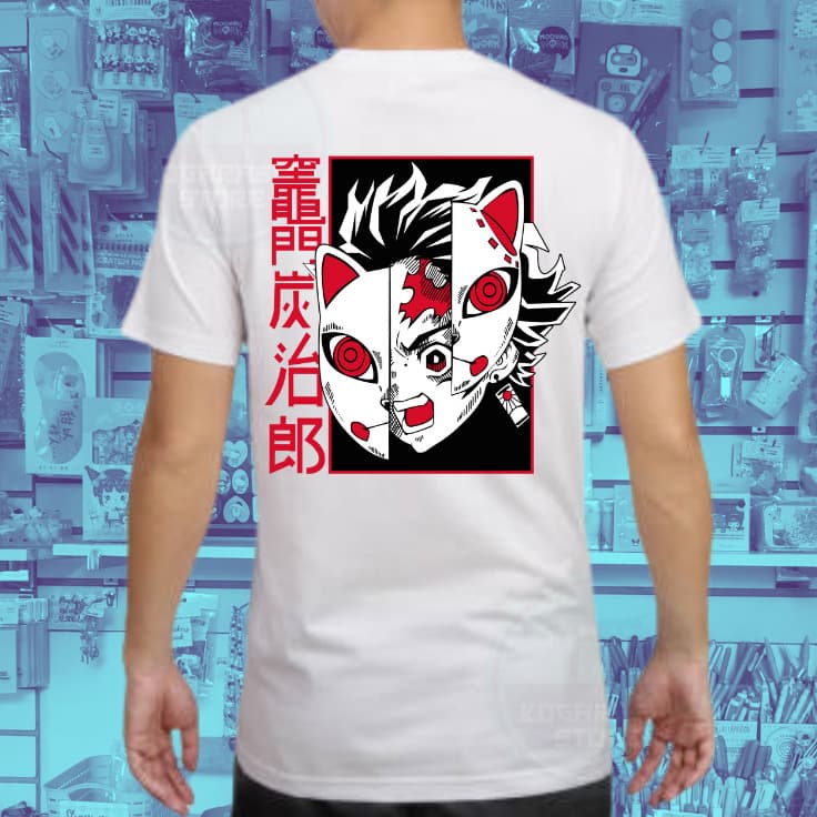 Polera Kimetsu No Yaiba Tanjito Máscara