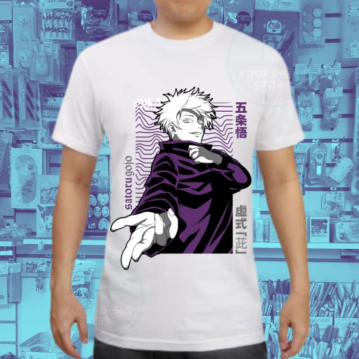 Polera Jujutsu Kaisen Satoru Gojo y Yūji